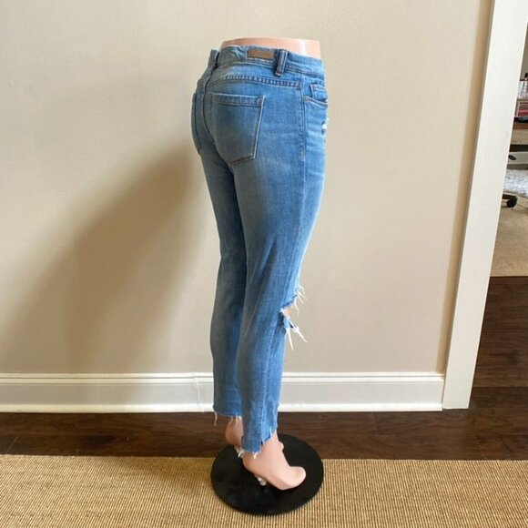 BlankNYC Skinny Classique Distressed Ripped Jeans 28 Waist - Picture 11 of 16